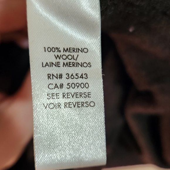 Calvin Klein Black Merino Wool Sweater - Picture 4 of 5